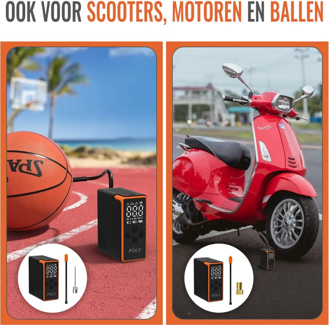 FÍNT V3 Mini Elektrische Fietspomp - Oplaadbaar - 290g