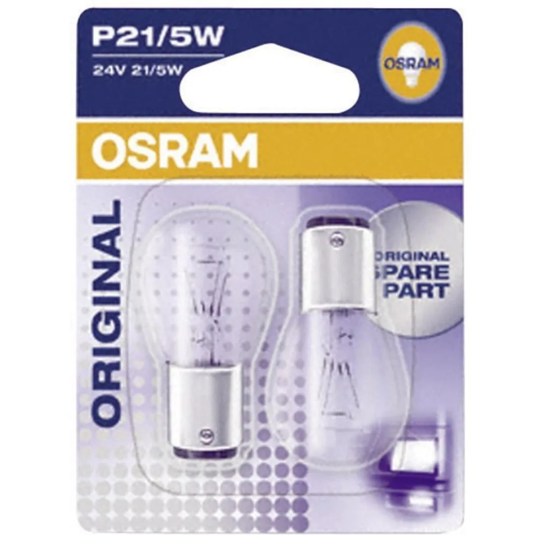 Osram Original BAY15d 24V 21/5W P21/5W - 2 Stuks