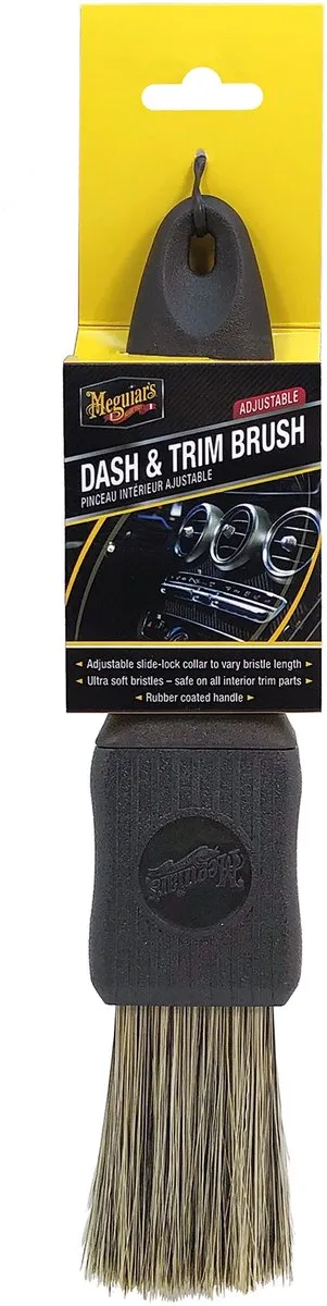 Meguiars Borstel Dash And Trim Supreme - Zwart