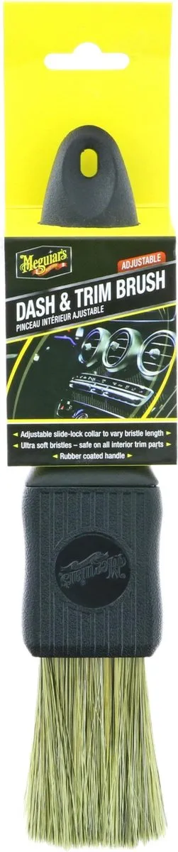 Meguiars Borstel Dash And Trim Supreme - Zwart