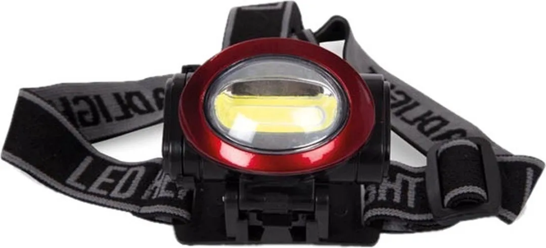 Perel EHL19 Ledhoofdlamp 3W - Zwart/Rood