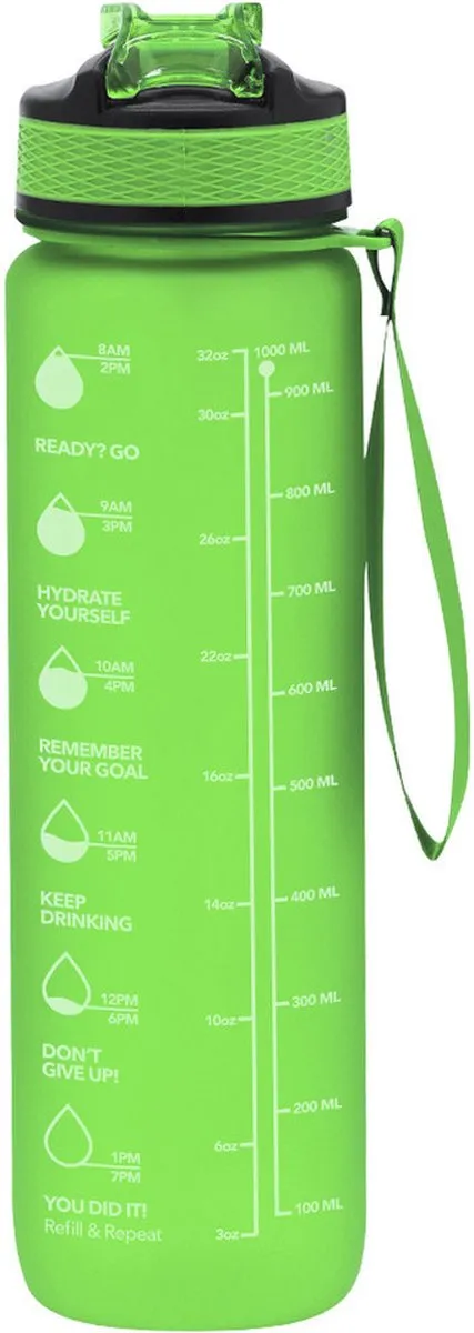 Bellatio Design Olympic Dream Waterfles 1000ml - Groen