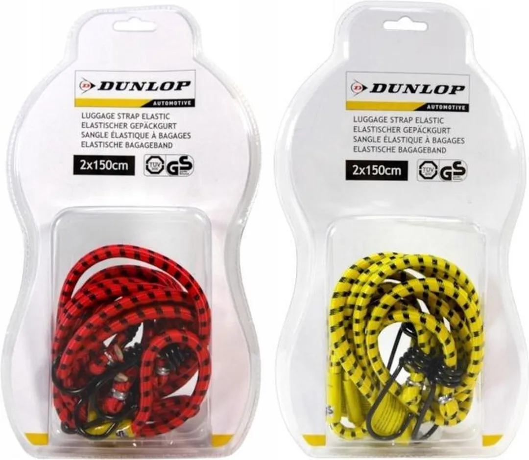 Dunlop Bungeecord 150cm Ø8mm - 2 Stuks - Geel