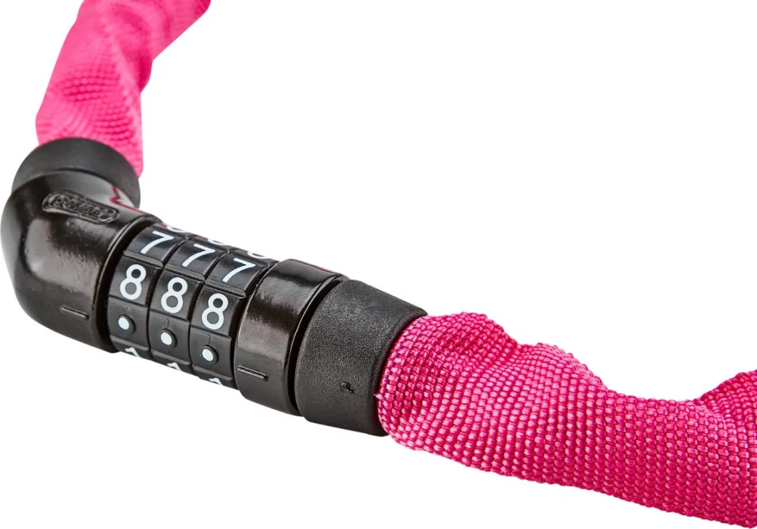 ABUS Steel-O-Chain 4804C Kettingslot 75cm - Roze