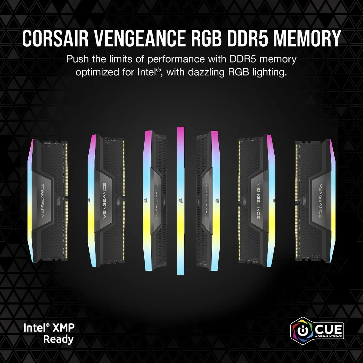 Corsair Vengeance CMH16GX5M2B5200C40 DDR5 RAM - 16GB (2x8GB) - 5200MHz