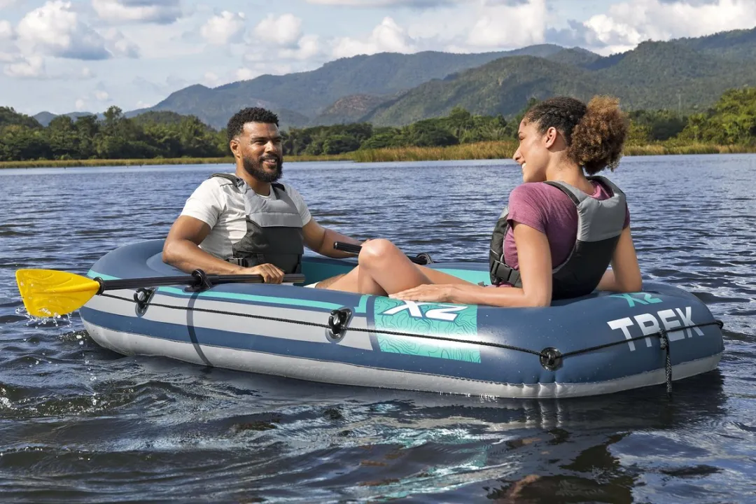 Bestway Hydro Force Trek X2 Opblaasbare Raft 2 Personen - 2,32m - Blauw/ Groen - afbeelding 5 van 6