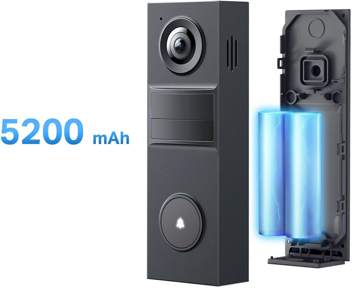 TP-Link Tapo D205 Slimme Video Deurbel - 2K - Zwart