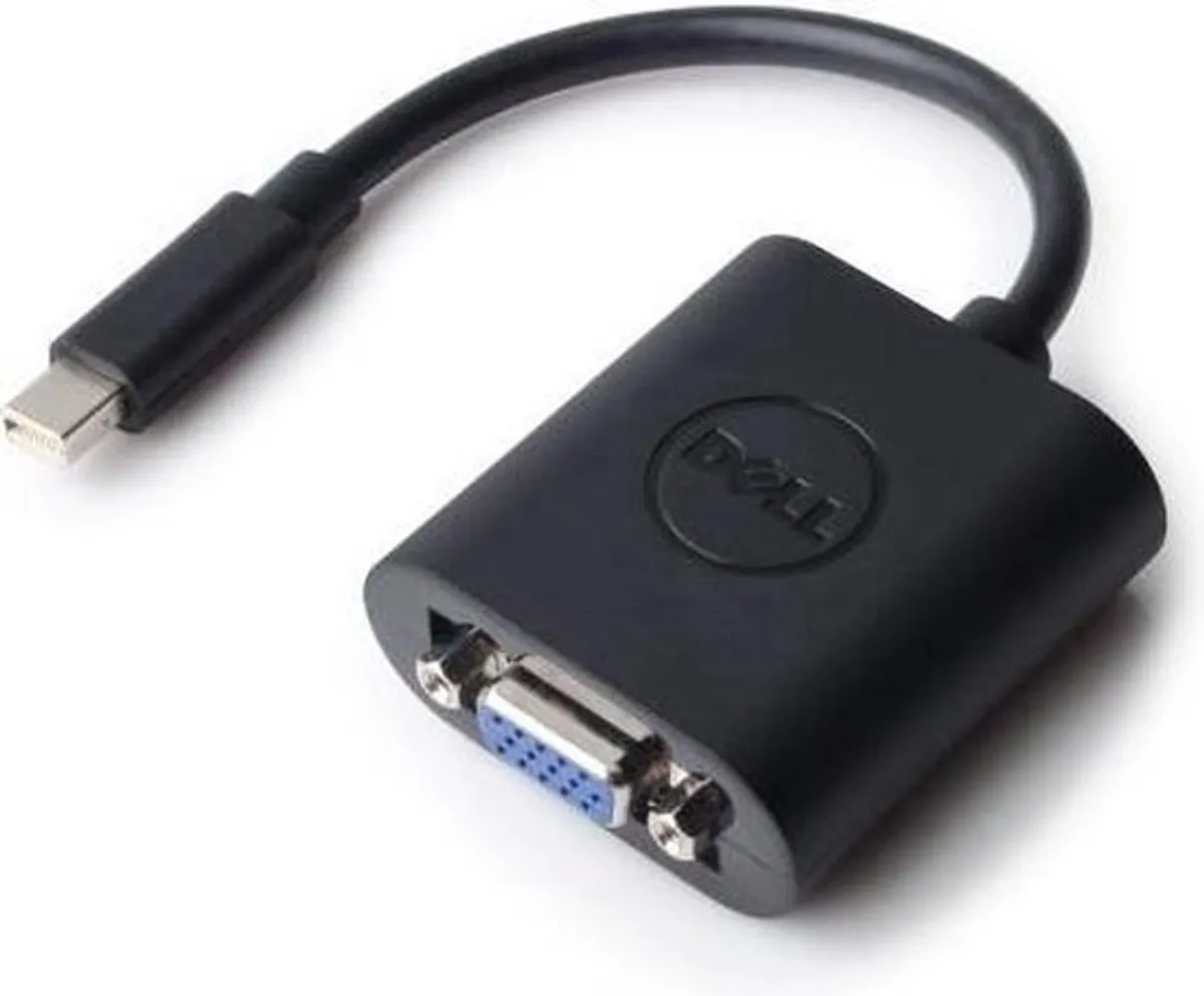 Dell Mini DisplayPort naar VGA Adapter 1080P - Zwart