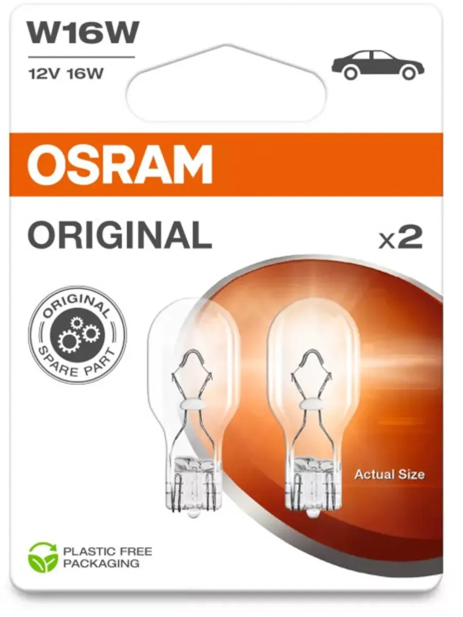 Osram Original W16W Set 2 Stuks