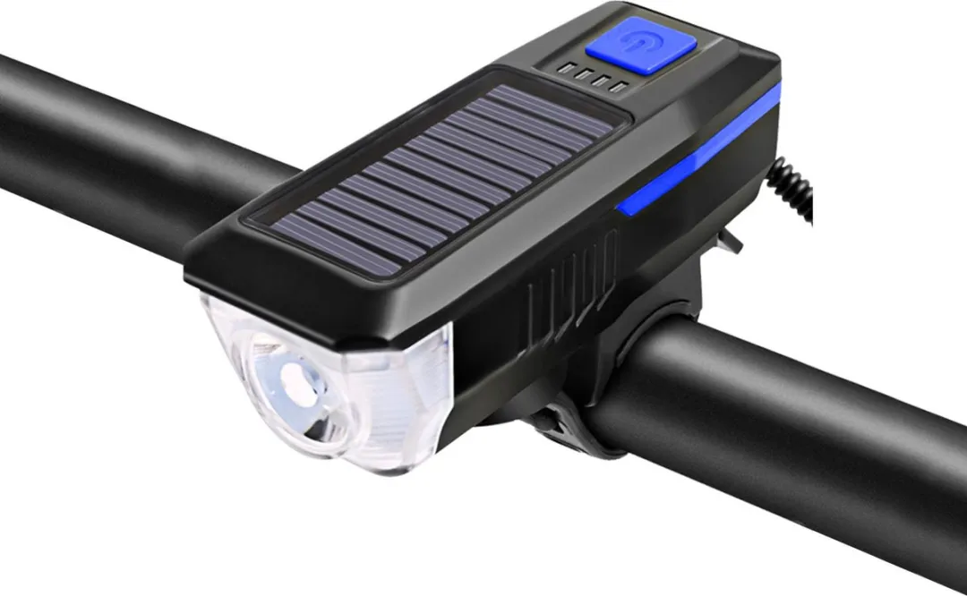 FlinQ Solar Fietsverlichting USB Oplaadbaar