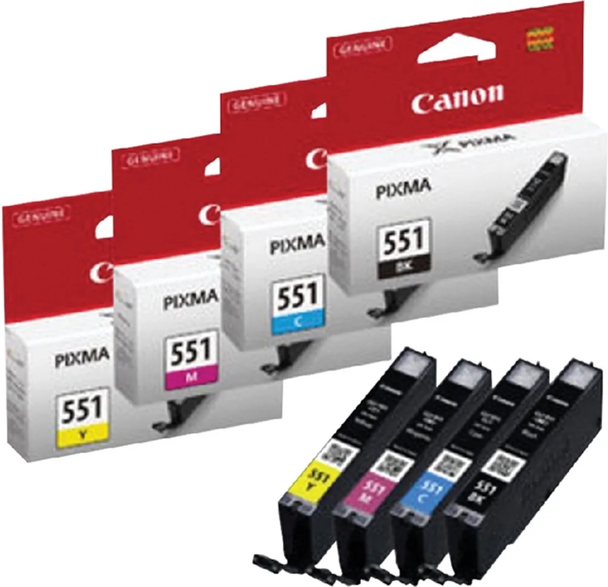 Canon CLI-551GY Inktcartridge - 7ml - Grijs