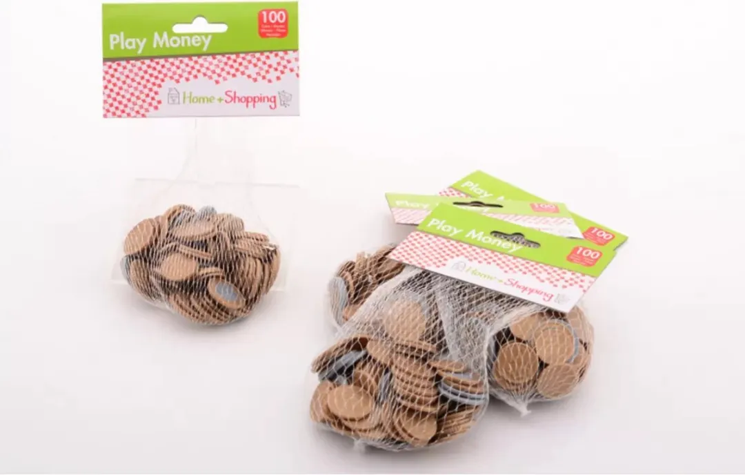 Johntoy Euro Speelgeld Munten - 100 Stuks - Brons/Grijs