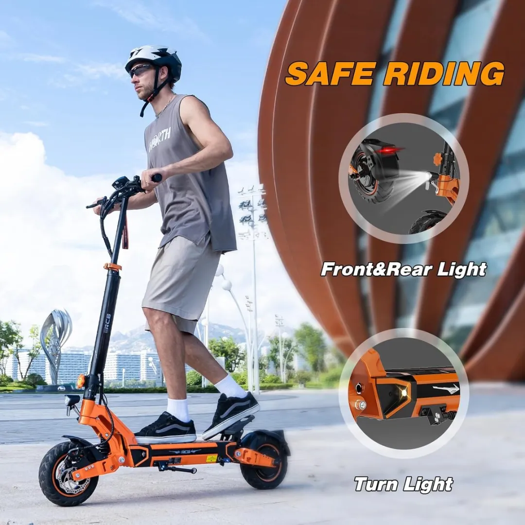 RCB D7Pro Elektrische Step 48V 27Ah - 25 km/u - 10" dubbel demping