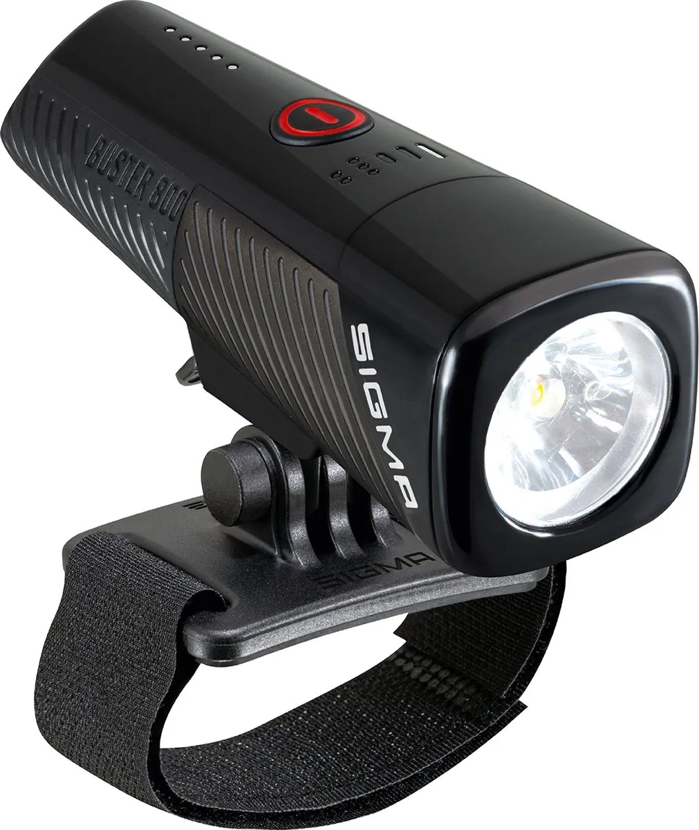 Sigma BUSTER 800 HL USB Fietslamp - 800 Lumen - Zwart