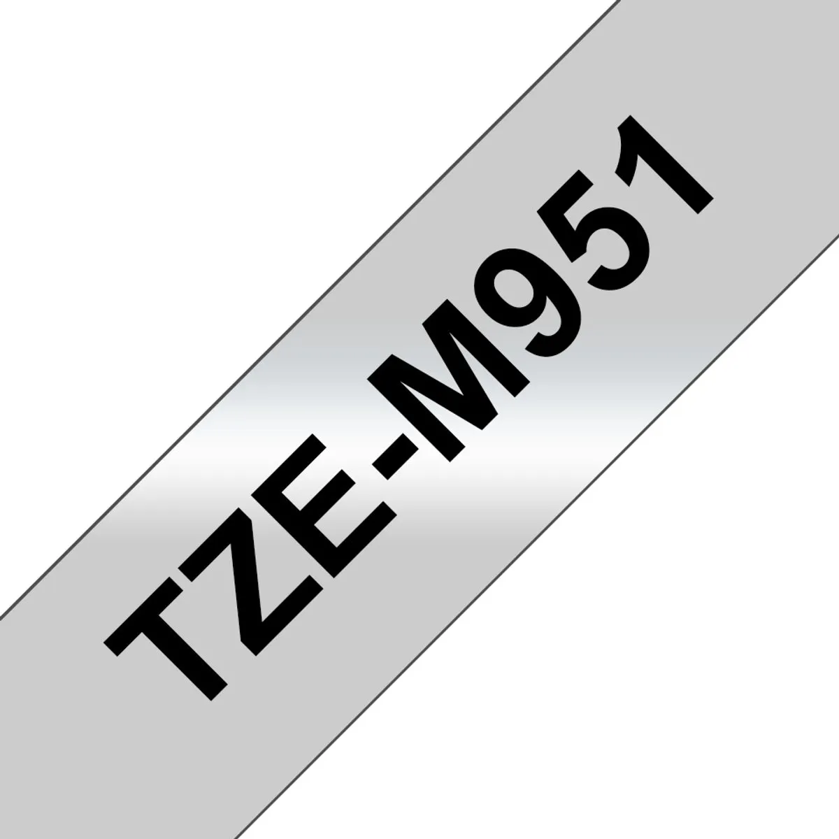 Brother TZe-M951 Cartridge - Zwart op zilver