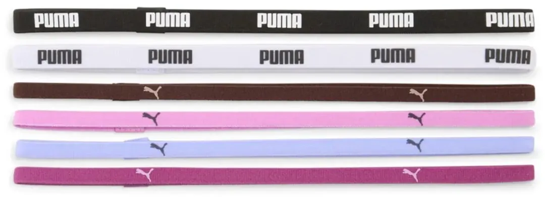 PUMA Sporthoofdband 6 Stuks
