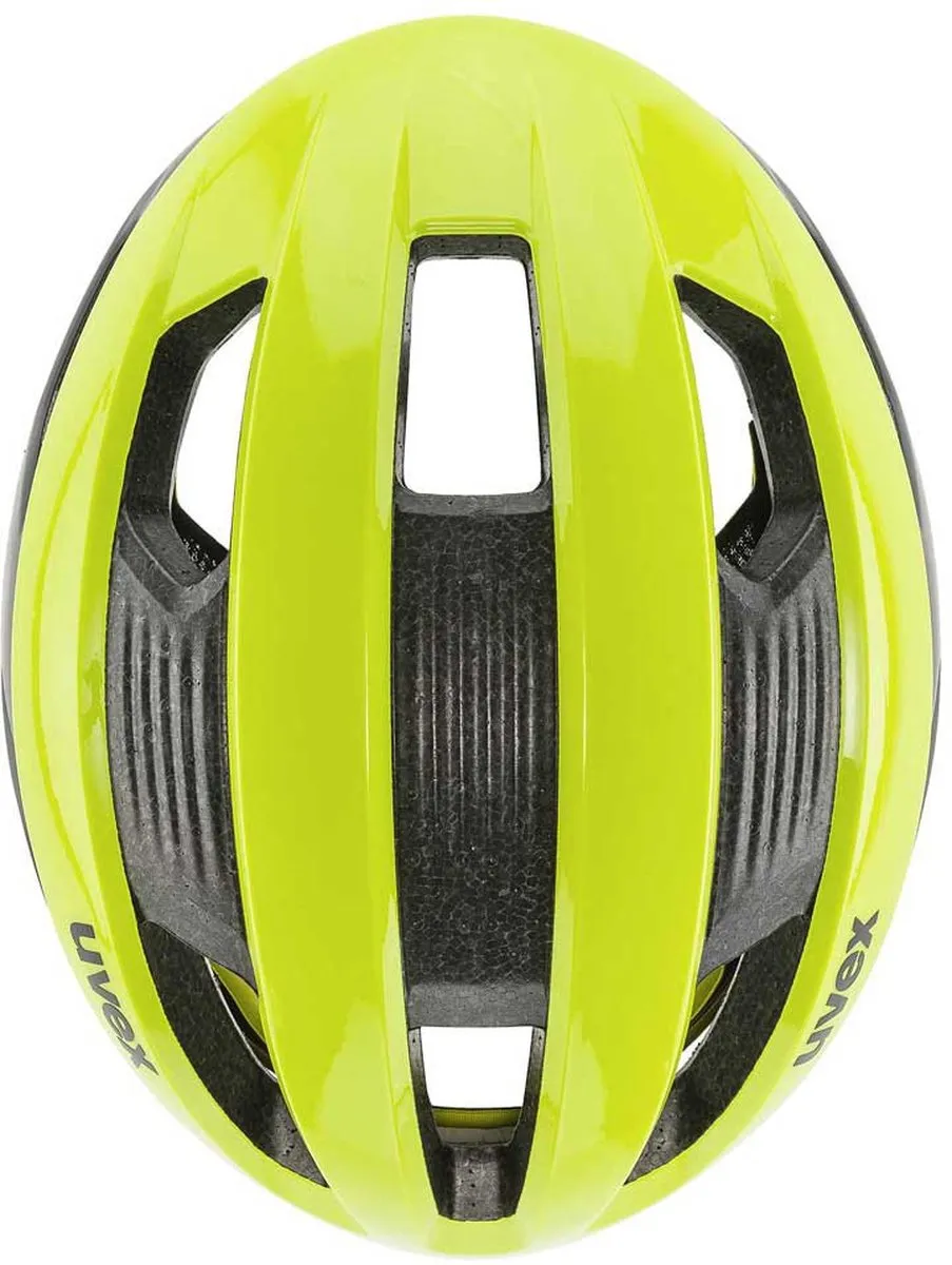 Uvex Rise CC Fietshelm - Neon Yellow/Black - Maat 56-60