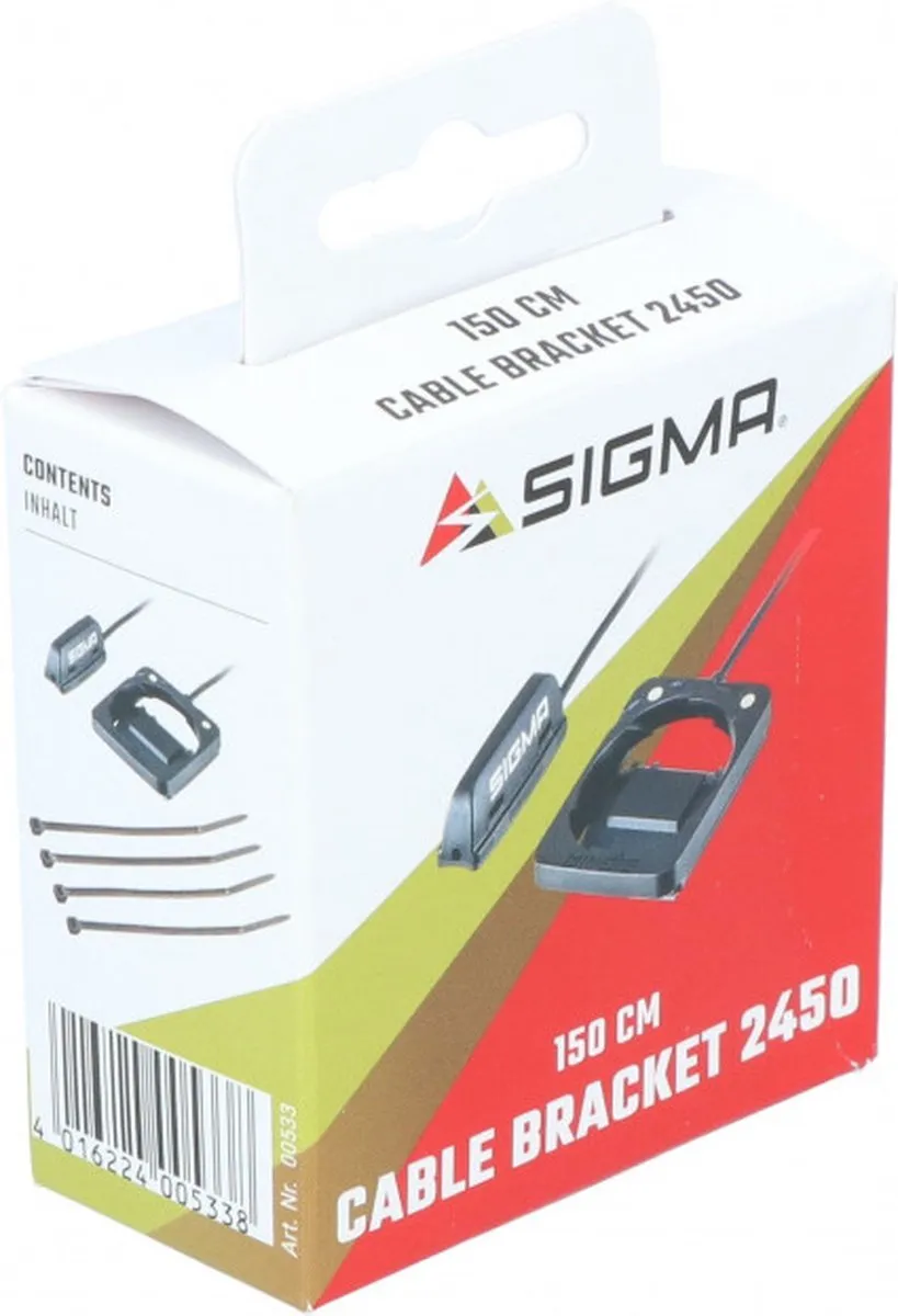 Sigma Fietscomputerhouder 2450 - 1 Stuks - Zwart