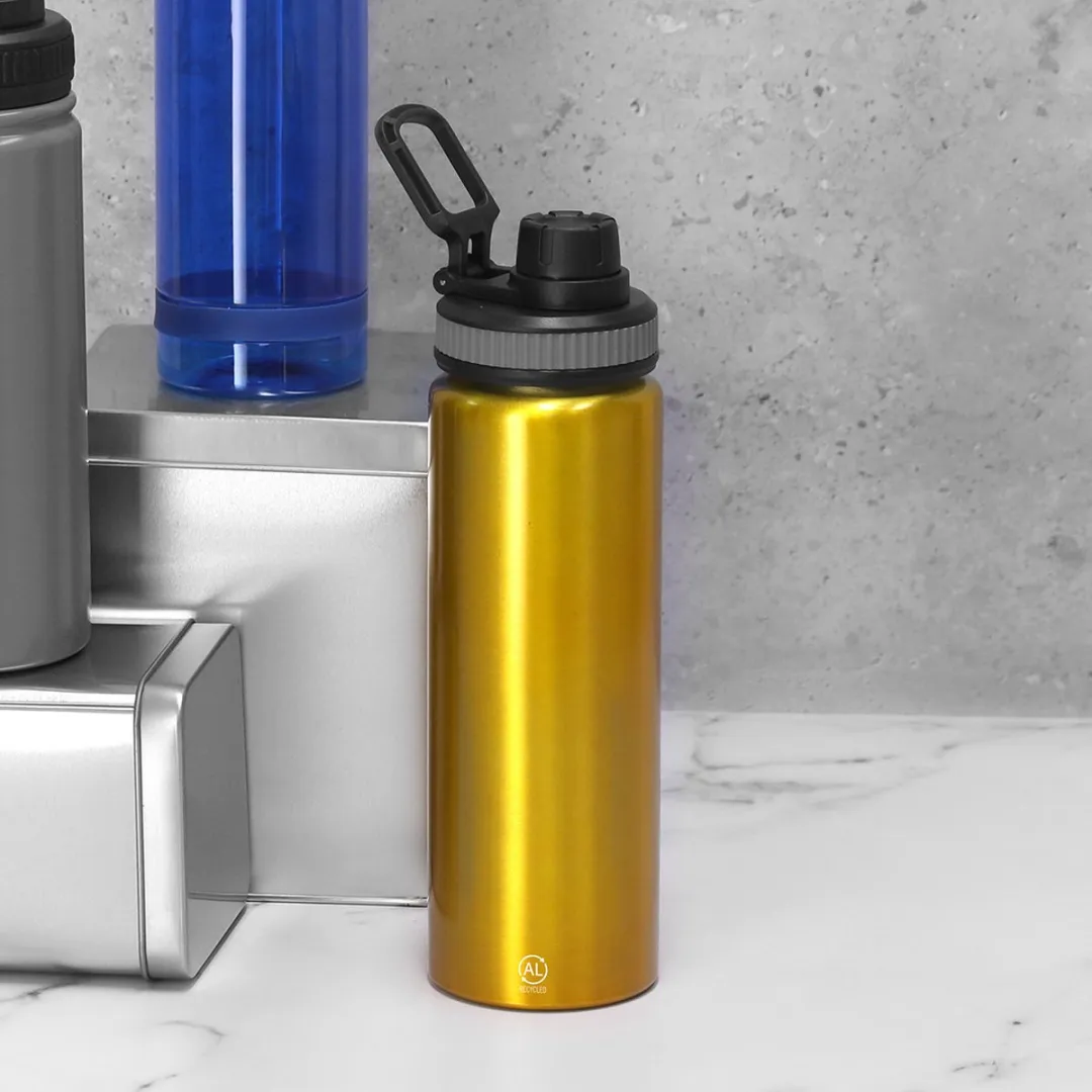 Bellatio Design Fitmaster Waterfles 800ml - Metallic Goud