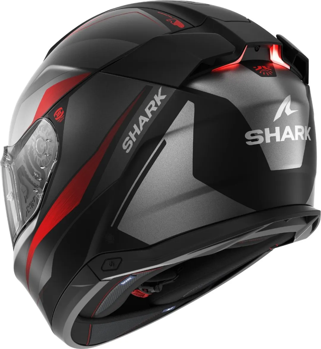 Shark Skwal i3 Mekarium Helm - 2XL - Rood/Anthraciet/Zwart