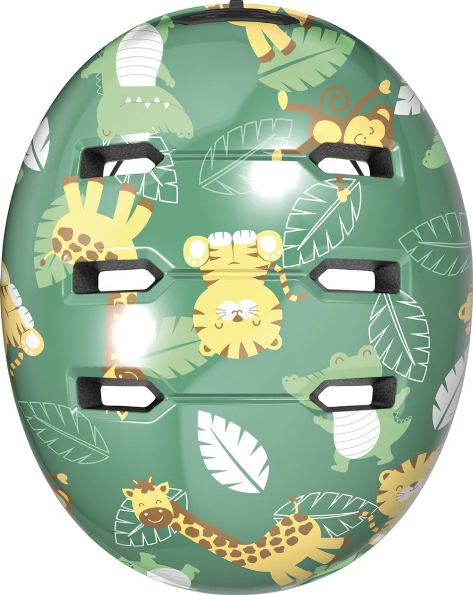 ABUS Skurb Kid Fietshelm Green Jungle - S (45-50 cm)