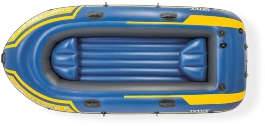 Intex Challenger 3 Opblaasboot - 3 Personen - Blauw