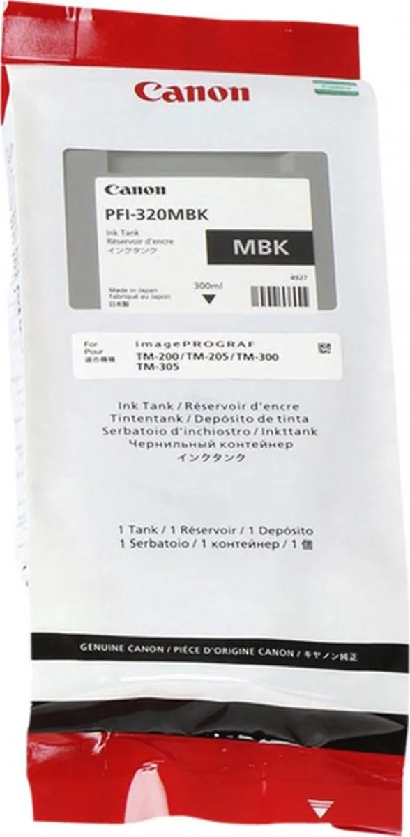 Canon PFI-320MBK Matte Black Inktcartridge 300ml
