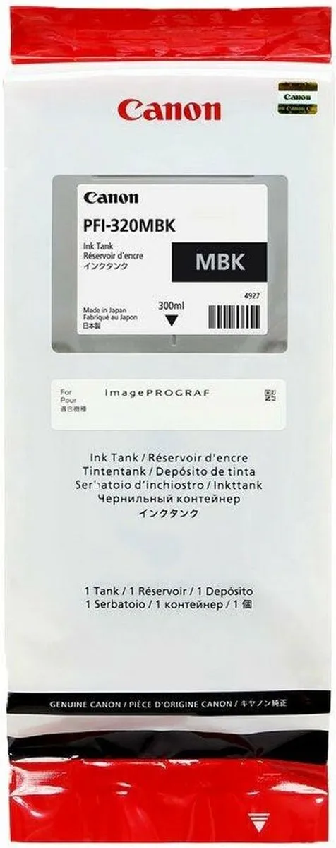 Canon PFI-320MBK Matte Black Inktcartridge 300ml