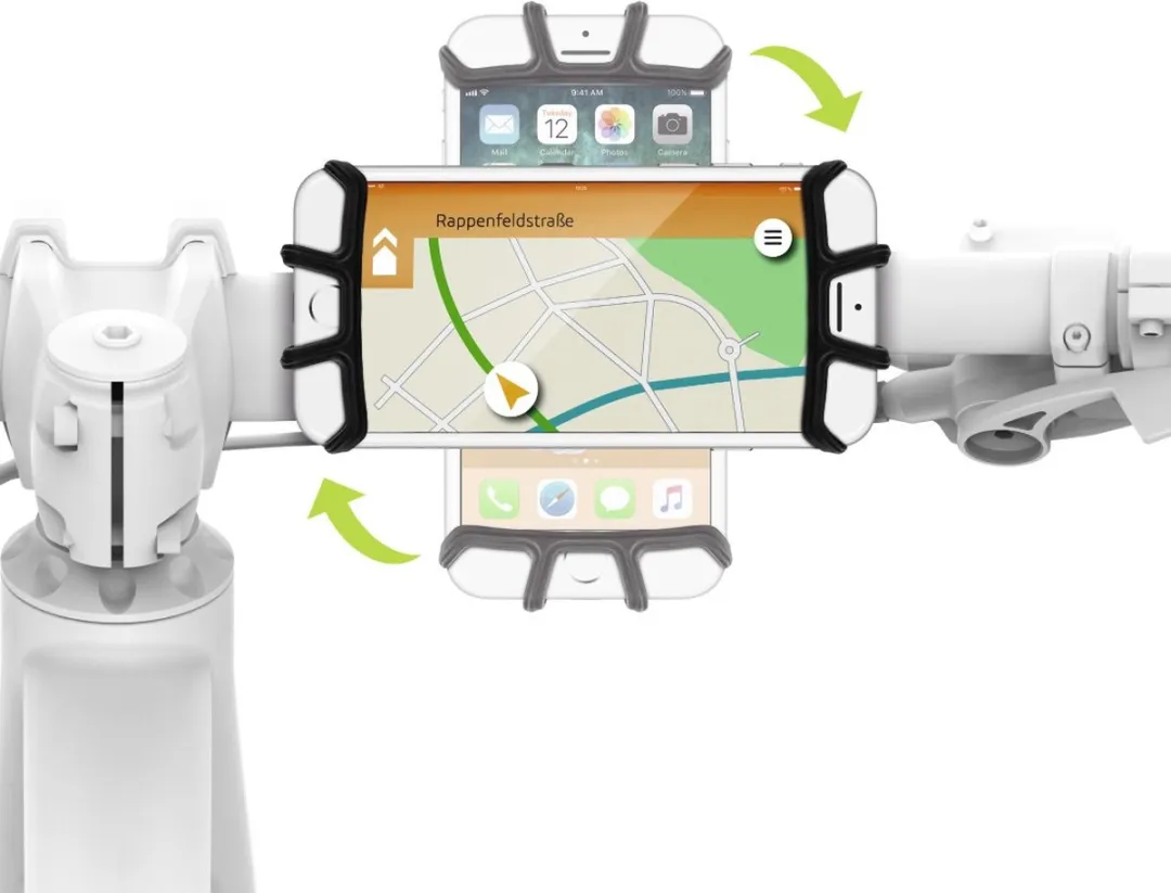Hama Switch Universele Fiets Smartphonehouder - Zwart - afbeelding 3 van 4