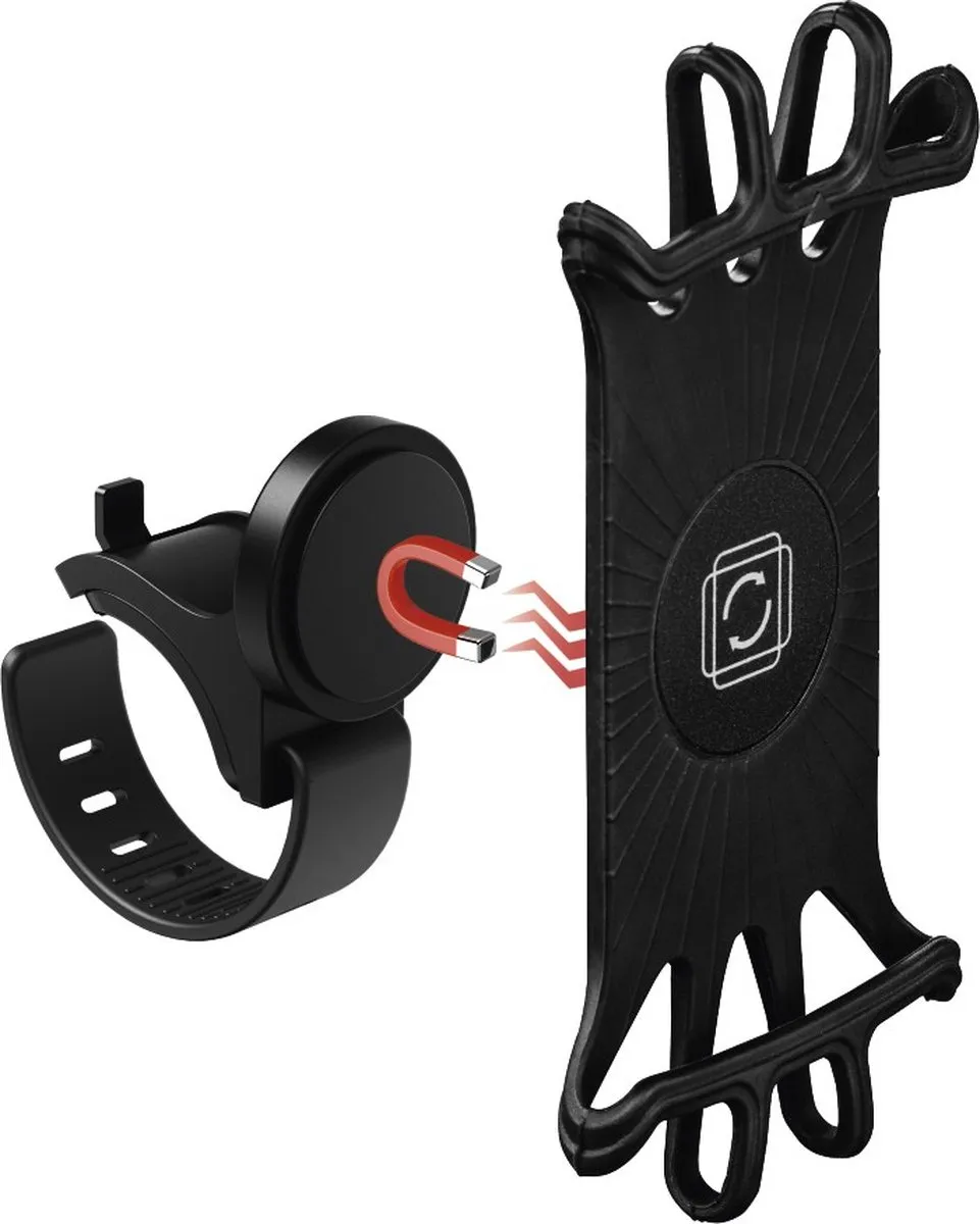Hama Switch Universele Fiets Smartphonehouder - Zwart - afbeelding 4 van 4
