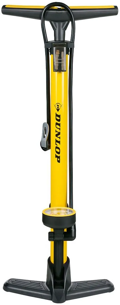 Dunlop Fietspomp met Drukmeter 9-delig - Geel