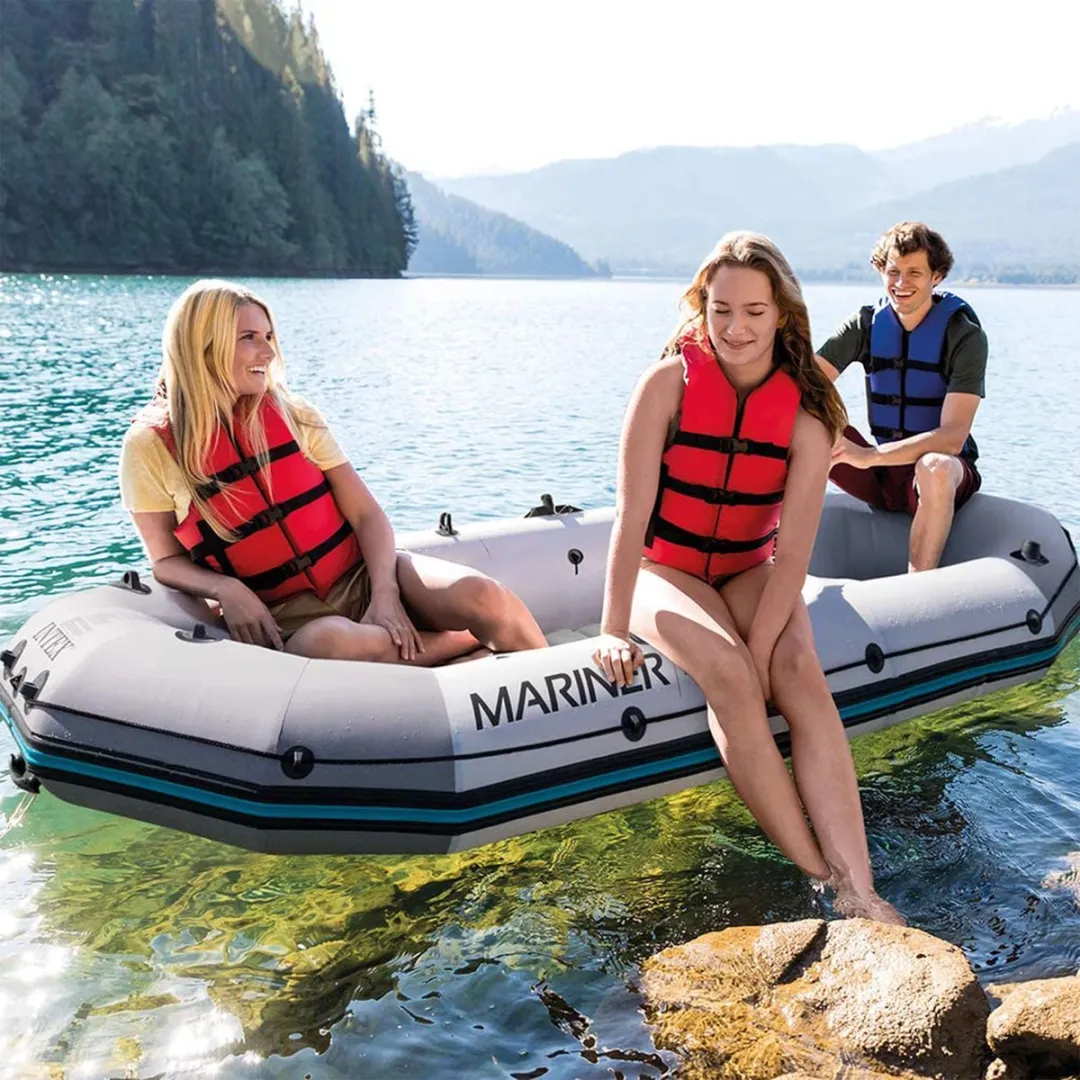 Intex Mariner 3 Bootset - 3 Personen - Grijs