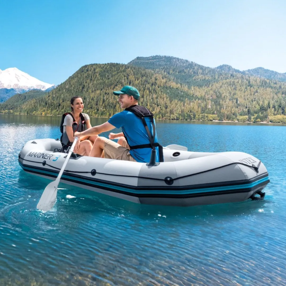 Intex Mariner 3 Bootset - 3 Personen - Grijs