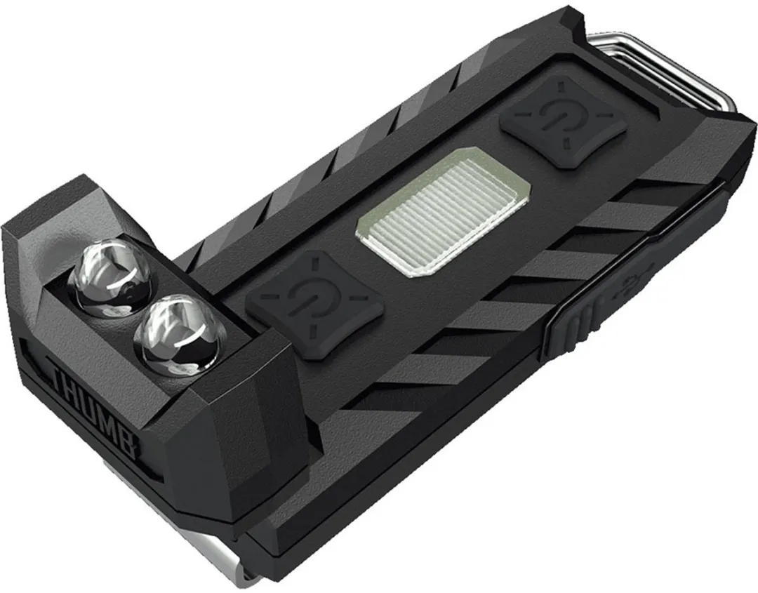Nitecore Thumb Sleutelhangerlamp - Oplaadbaar - Zwart