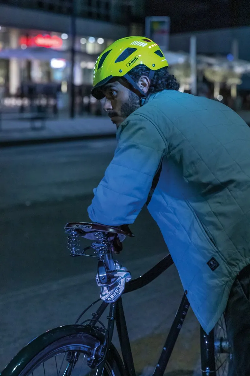 ABUS Hyban 2.0 Stadsfietshelm - M - Zilver - afbeelding 6 van 6