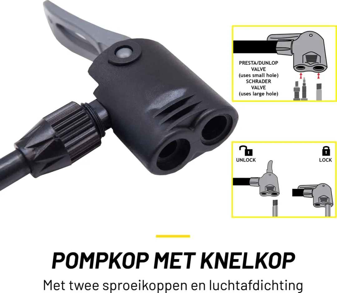 Dunlop Fietspomp - 778g - Zwart
