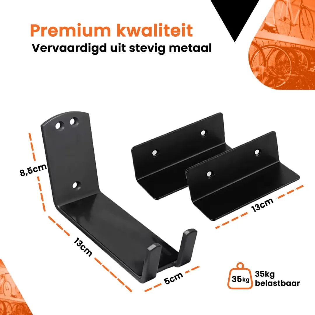 Frame Up Fiets Ophangsysteem - 1 Fiets - Zwart - afbeelding 6 van 6