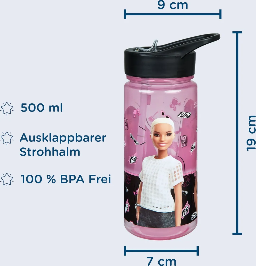 Barbie Aero-Drinkfles 0,5L - 2760413 - Multi Colour
