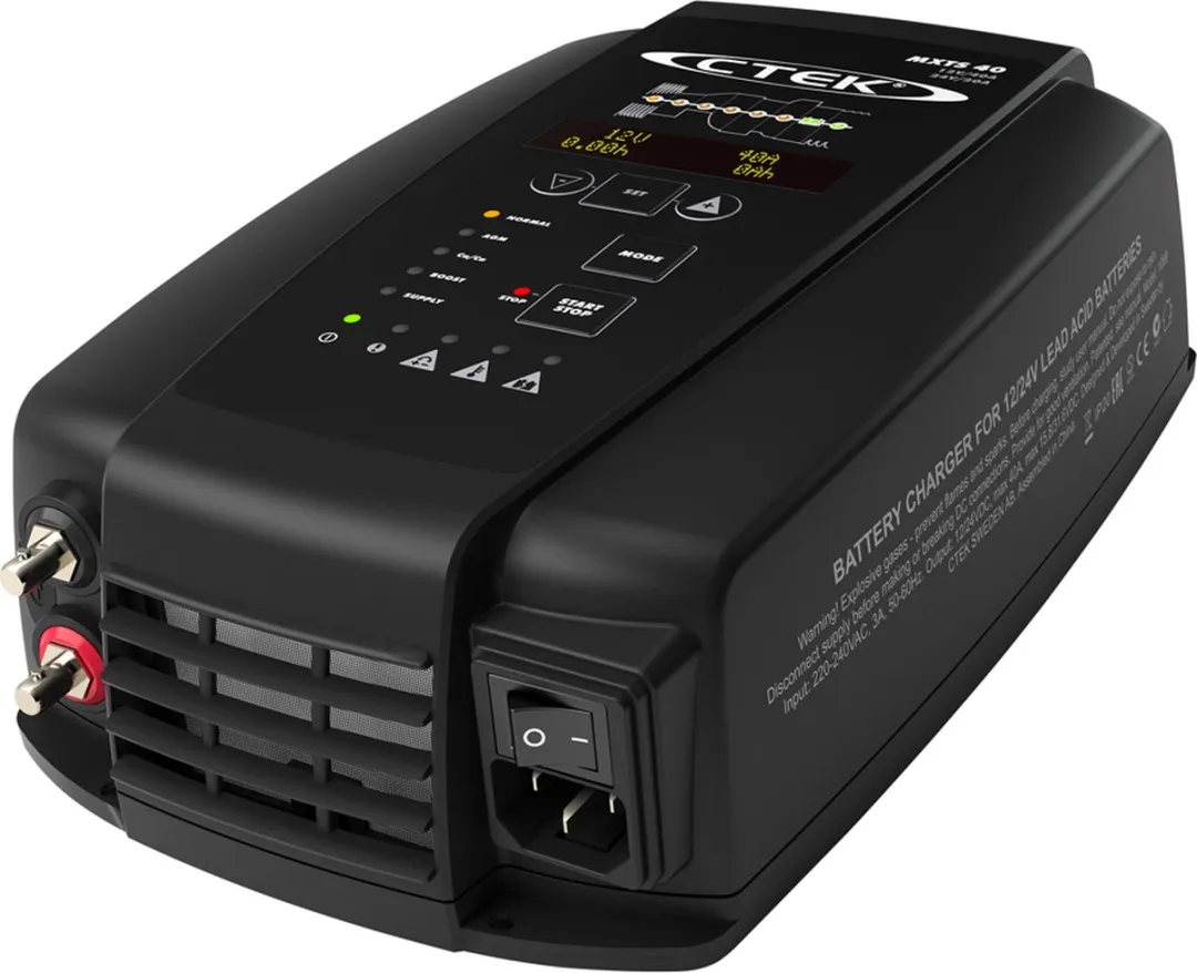 CTEK MXTS 40 Loodzuuraccuoplader 12V/24V - Zwart