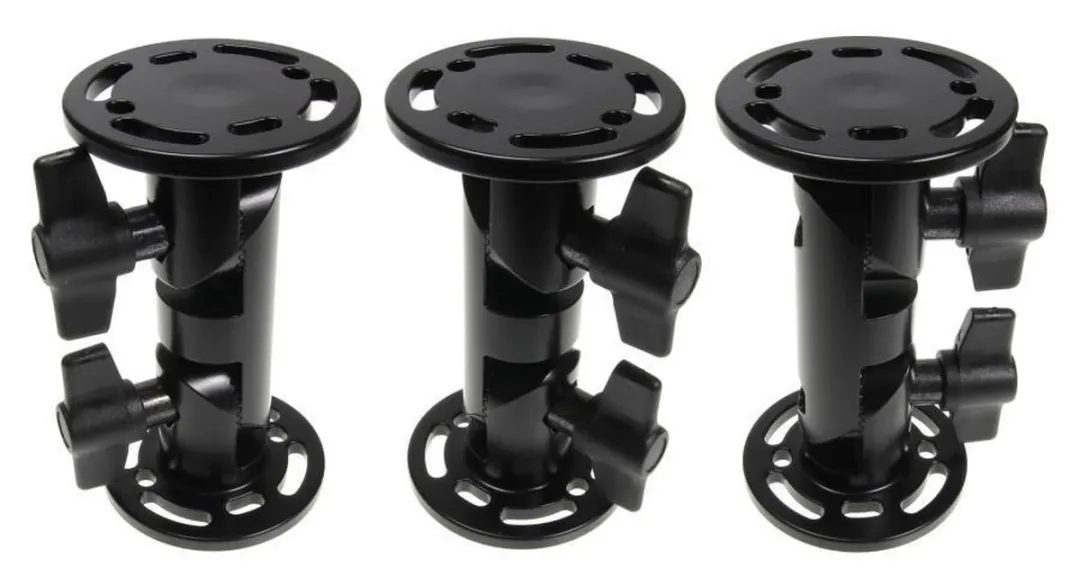Brodit Pedestal Mount 4" Ronde Beugel - Zwart