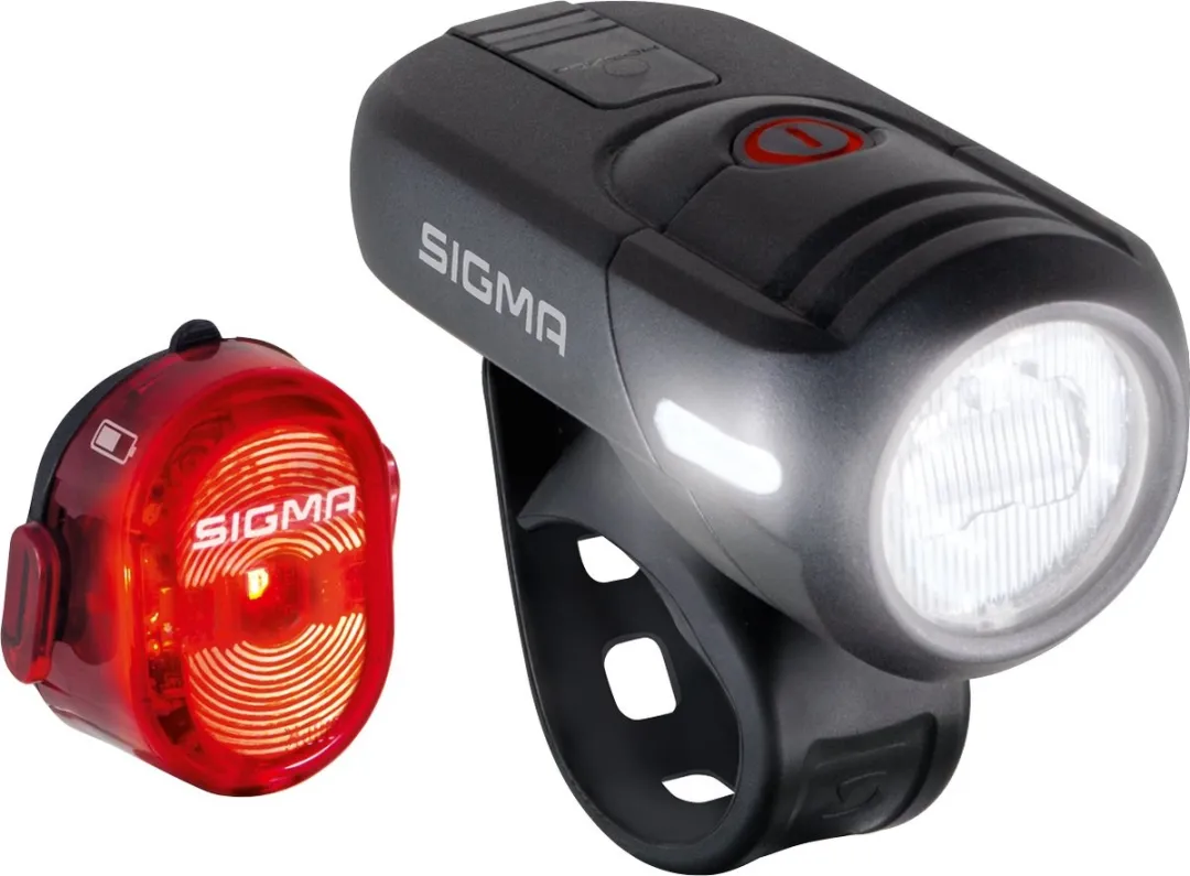 Sigma Aura 45 USB + Nugget II Fietsverlichtingsset 45 Lux