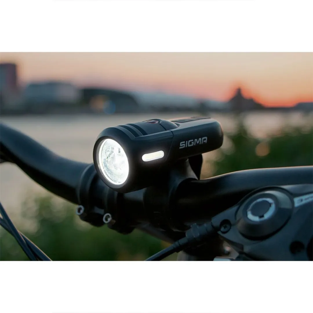 Sigma Aura 45 USB + Nugget II Fietsverlichtingsset 45 Lux - Zwart