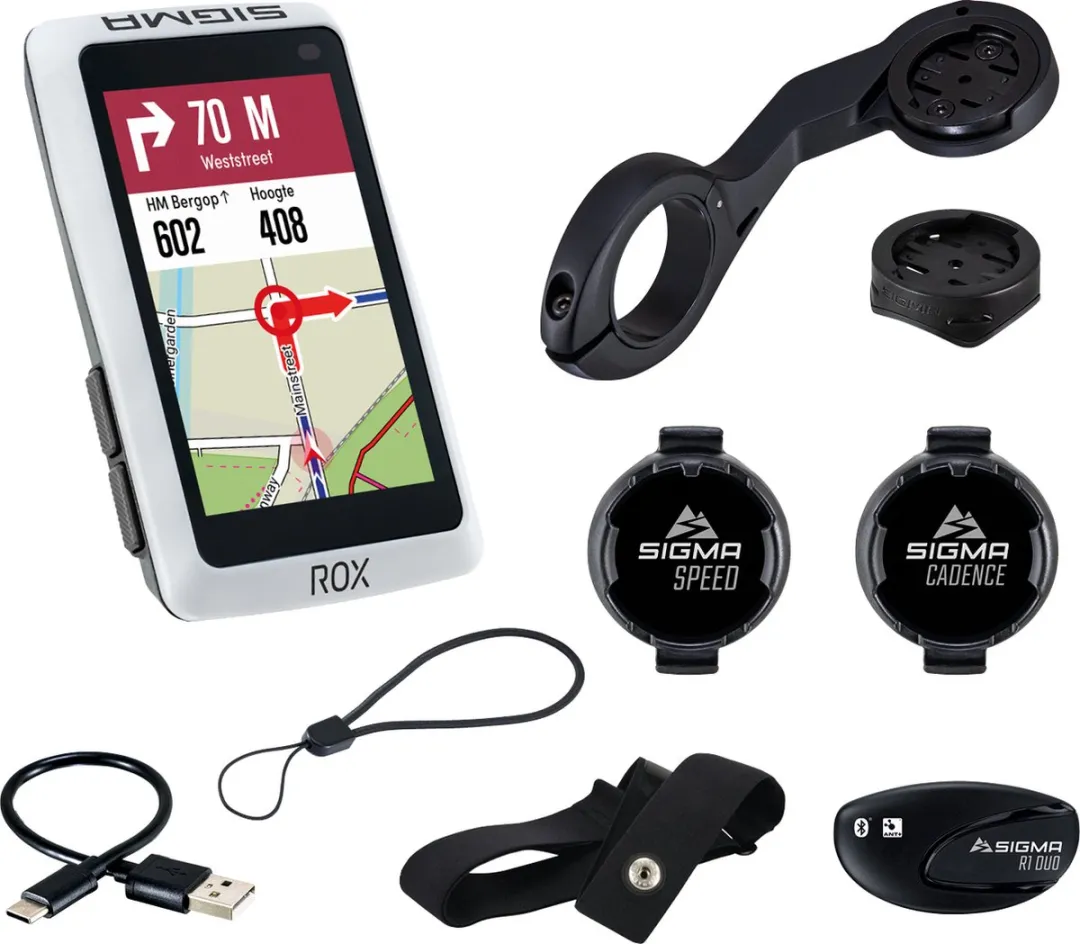 Sigma ROX 12.1 Evo GPS Fietscomputer - White Set - MPN 01043 - afbeelding 3 van 6