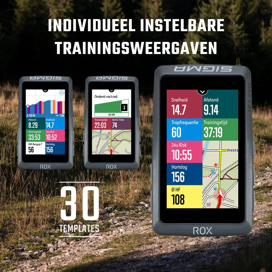 Sigma ROX 12.1 Evo GPS Fietscomputer - White Set - MPN 01043 - afbeelding 5 van 6