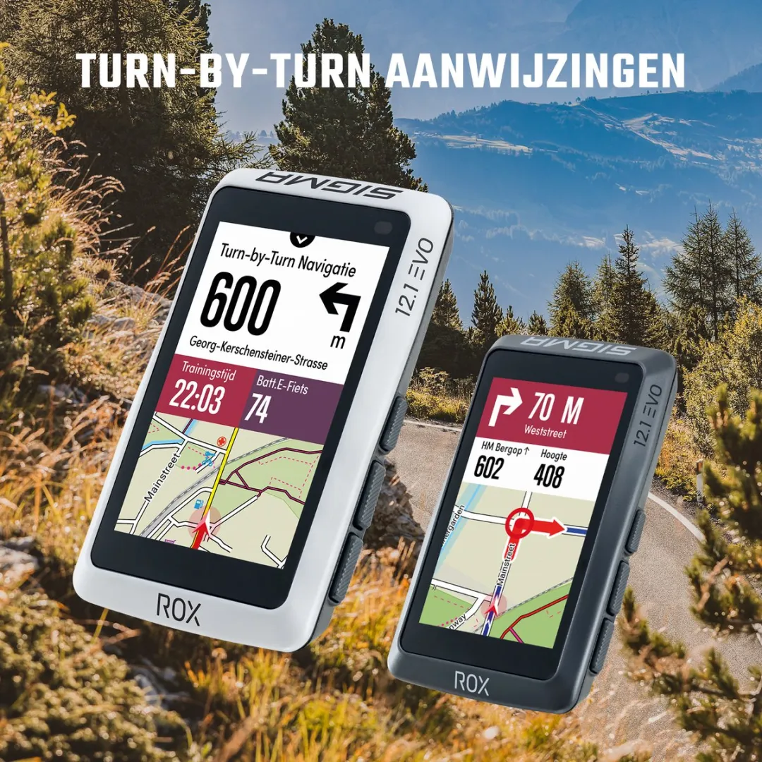 Sigma ROX 12.1 Evo GPS Fietscomputer - White Set - MPN 01043 - afbeelding 6 van 6