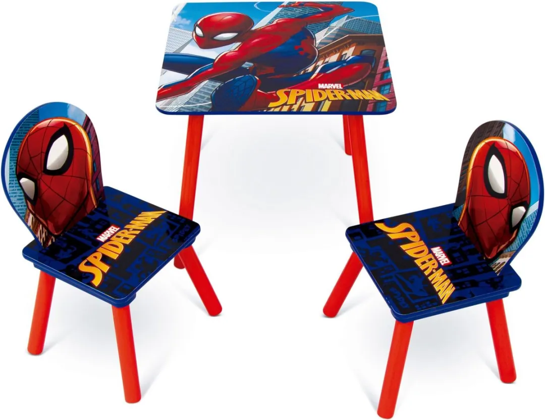 Spider-Man Kindertafel met 2 Stoelen - Multi Colour