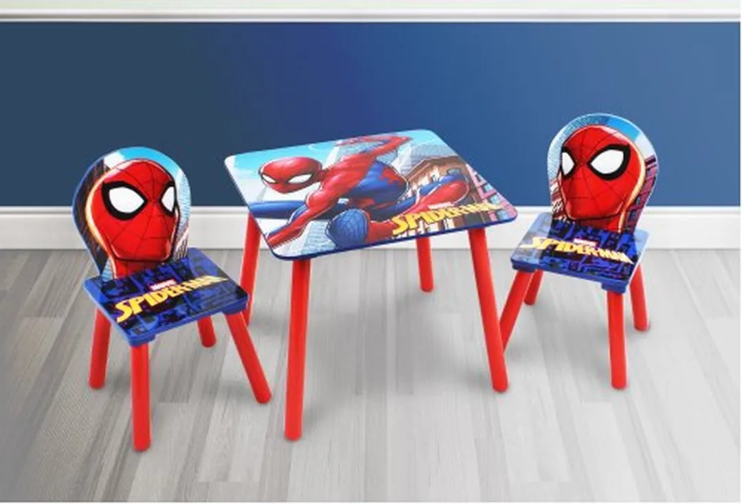 Spider-Man Kindertafel met 2 Stoelen - Multi Colour
