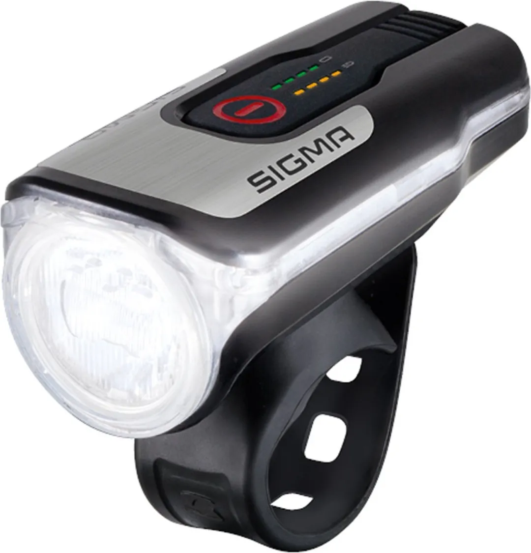 Sigma Aura 80 USB + Blaze Fietsverlichtingsset - 80 Lux - Zwart/zilver