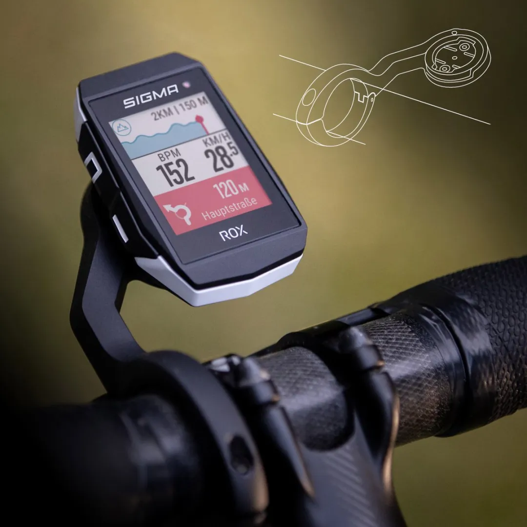 Sigma Sport ROX 11.1 EVO GPS Fietscomputer - HR Set Wit