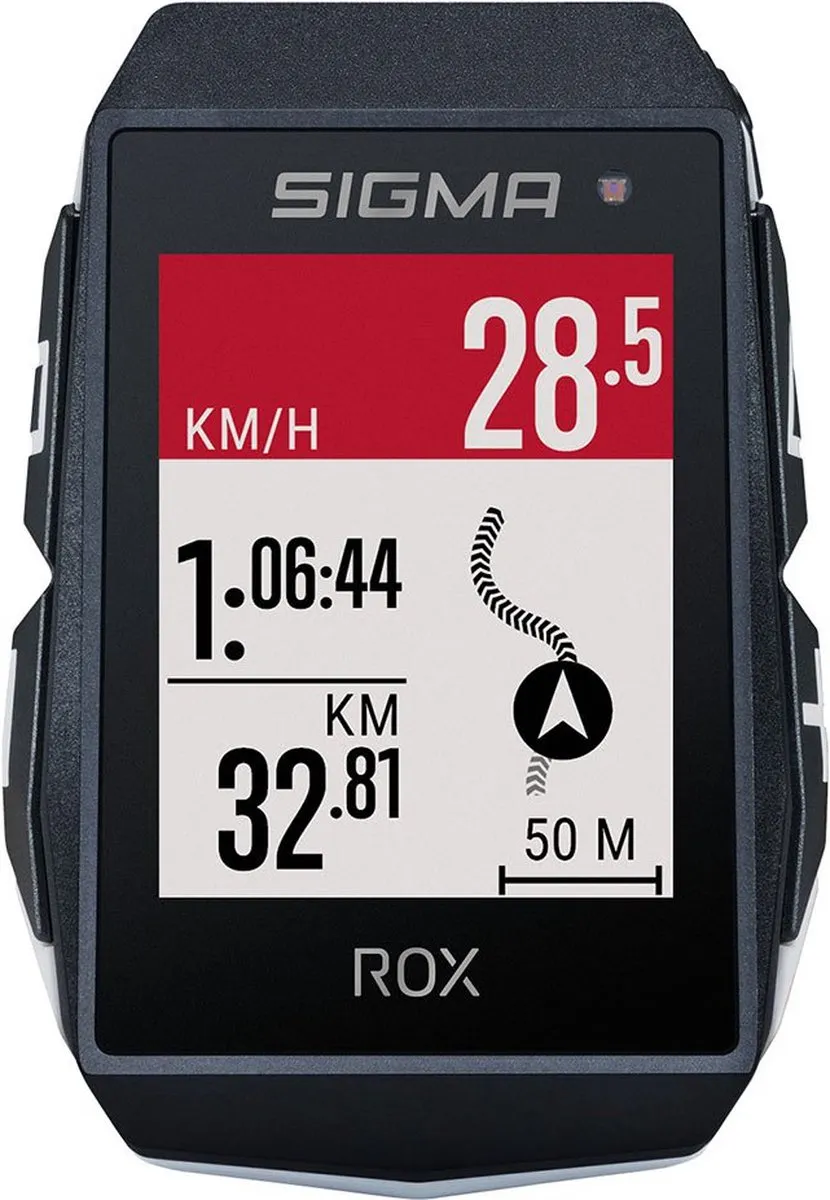 Sigma Sport ROX 11.1 EVO GPS Fietscomputer - HR Set Wit
